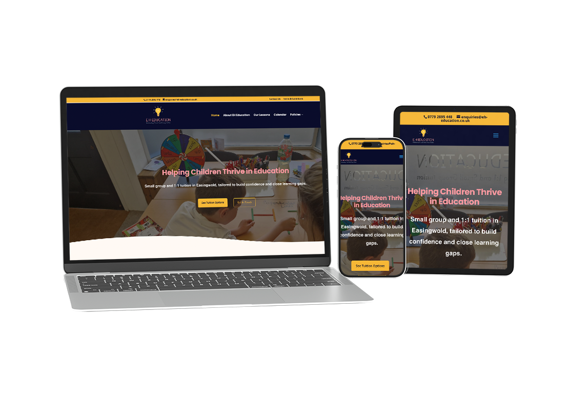 EH Education website design & development in Easingwold, York