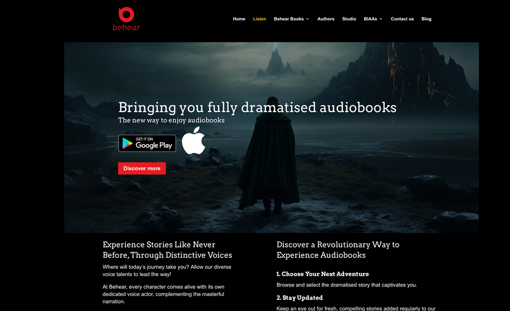 Content-page website design