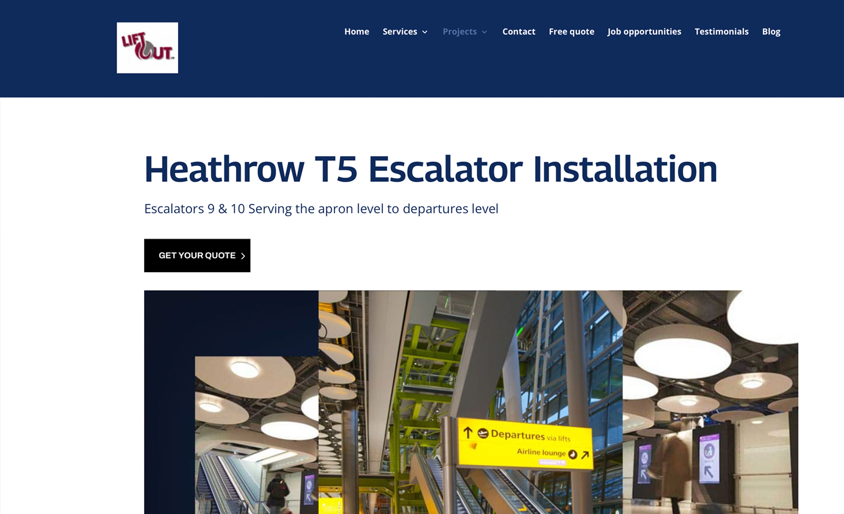 Heathrow-T5-Escalator-Installation-website-page-design-in-Easingwold
