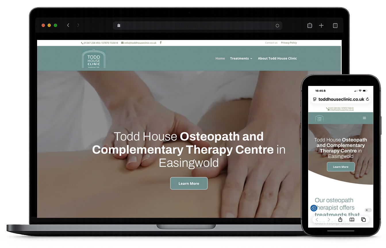 Todd-House-Clinic-Osteopath-in-Easingwold,-website-design